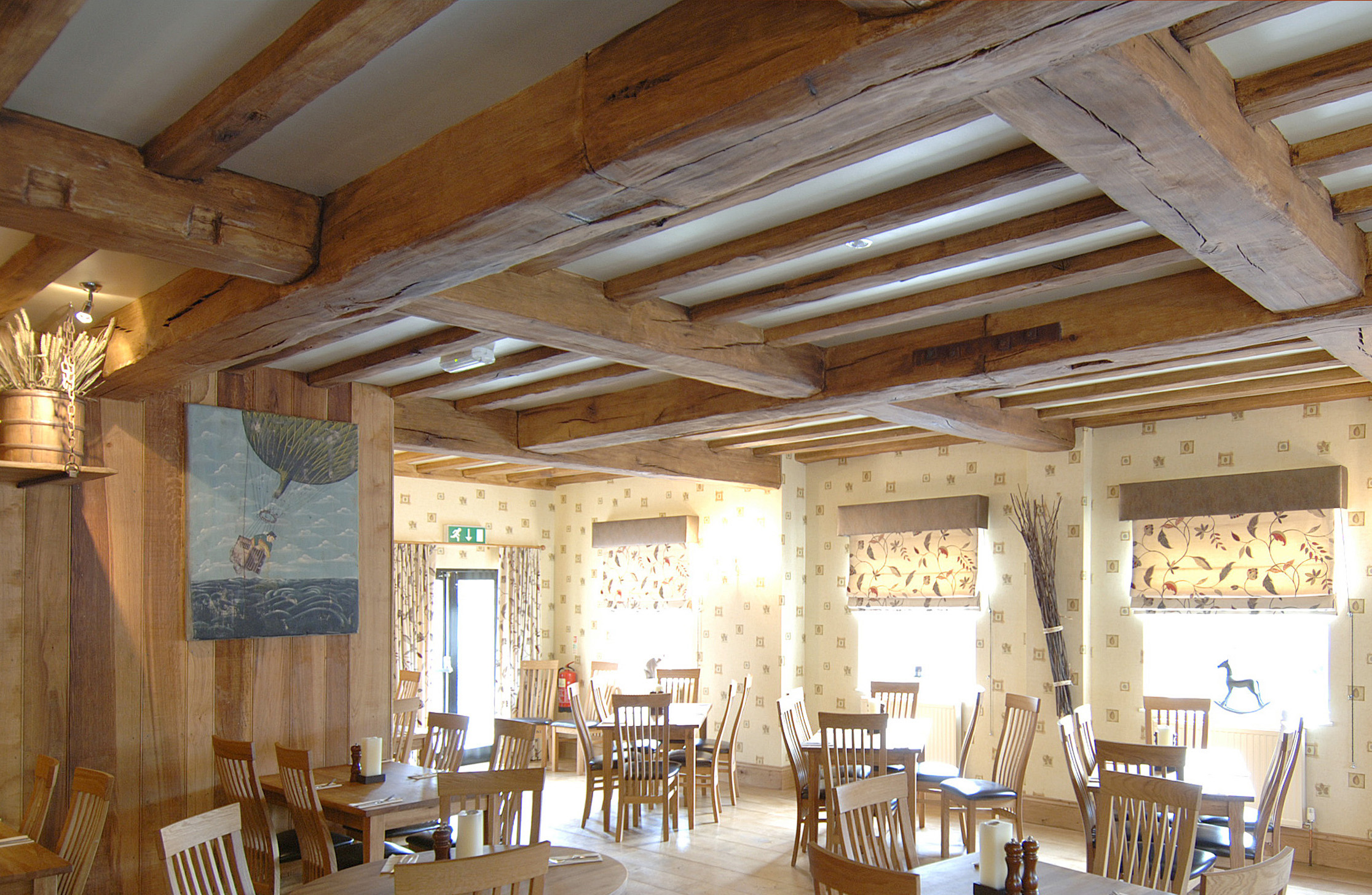 Kitchen transformed using beautiful handmade beam.